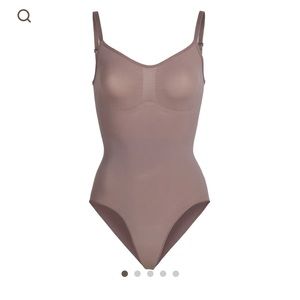 SKIMS Brown Shapewear Bodysuit